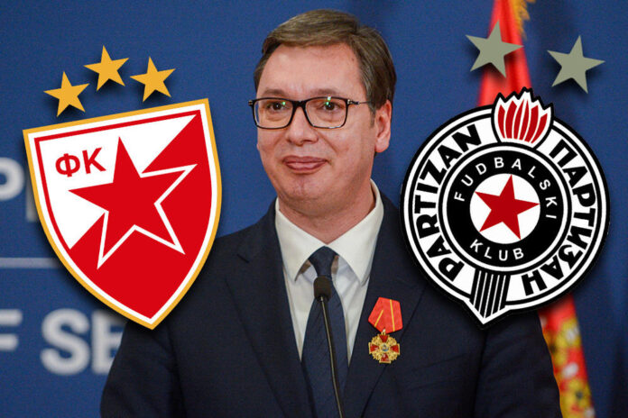 Aleksandar Vučić je govorio o pomoći države Crvenoj zvezdi i Partizanu, Foto: Filip Plavčić, Ilustracija/Espreso.co.rs